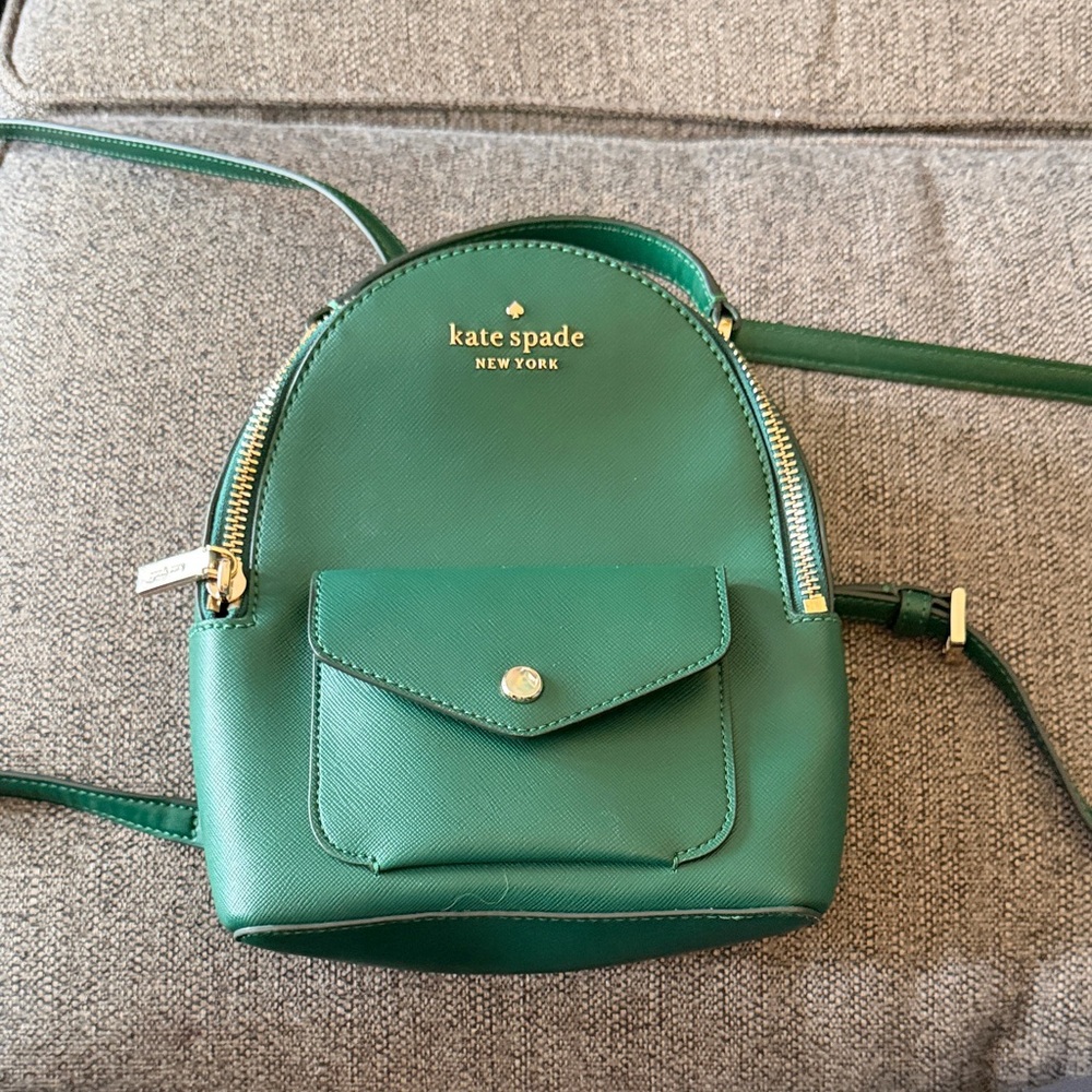 kate spade New York Green Mini Backpack Crossbody